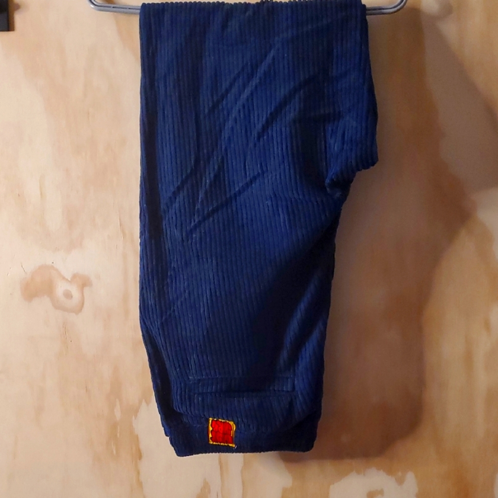 EMPYRE Blue Corduroy Pants with Empre Patch